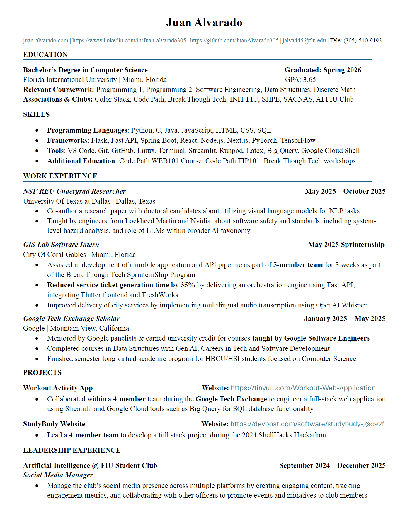 Resume Preview