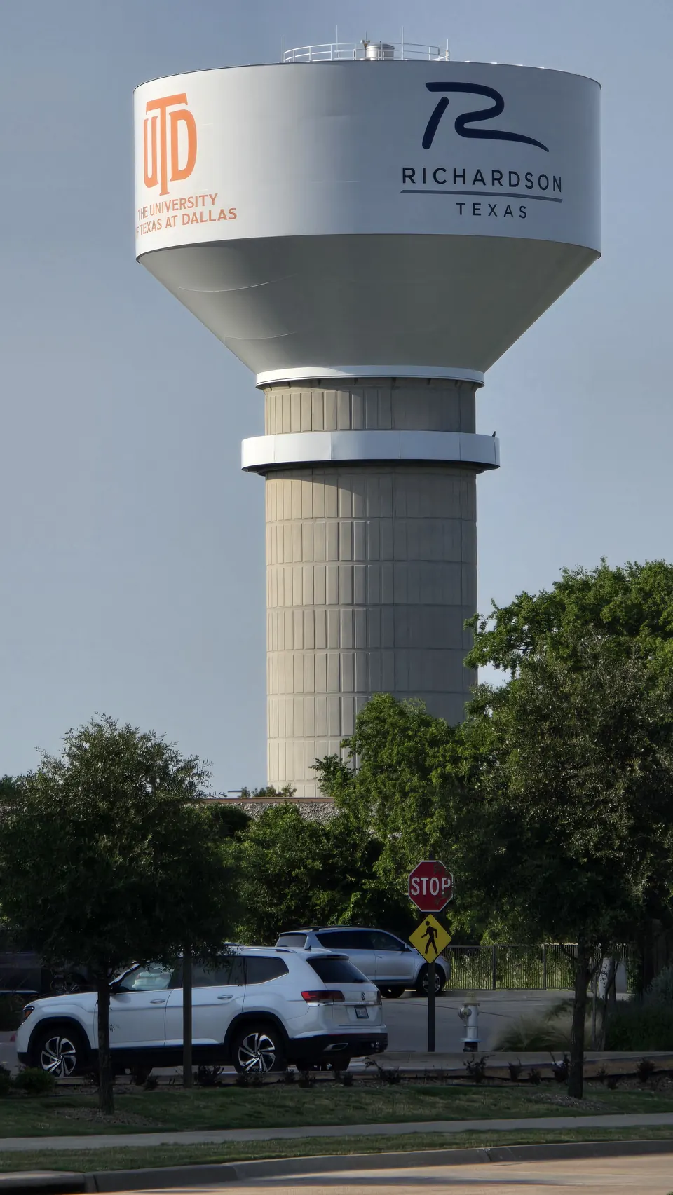 Water tower near UT Dallas