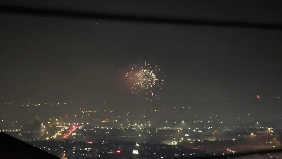 Fourth of July fireworks over Dallas