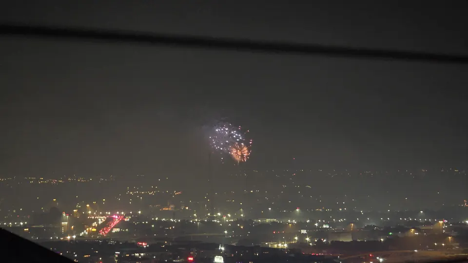 More fireworks over the city