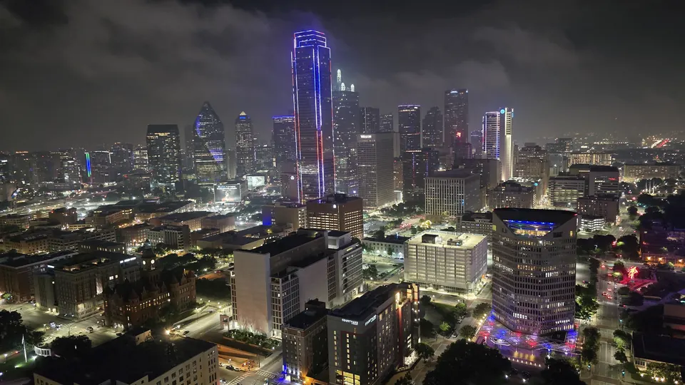 Another view of the skyline at night