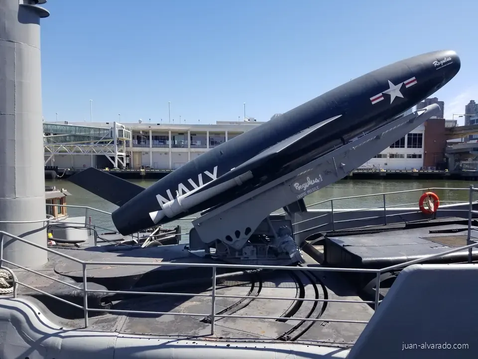 A Navy jet on the deck of the Intrepid Museum
