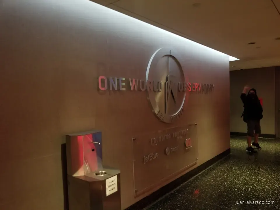 One World Trade Center lobby sign