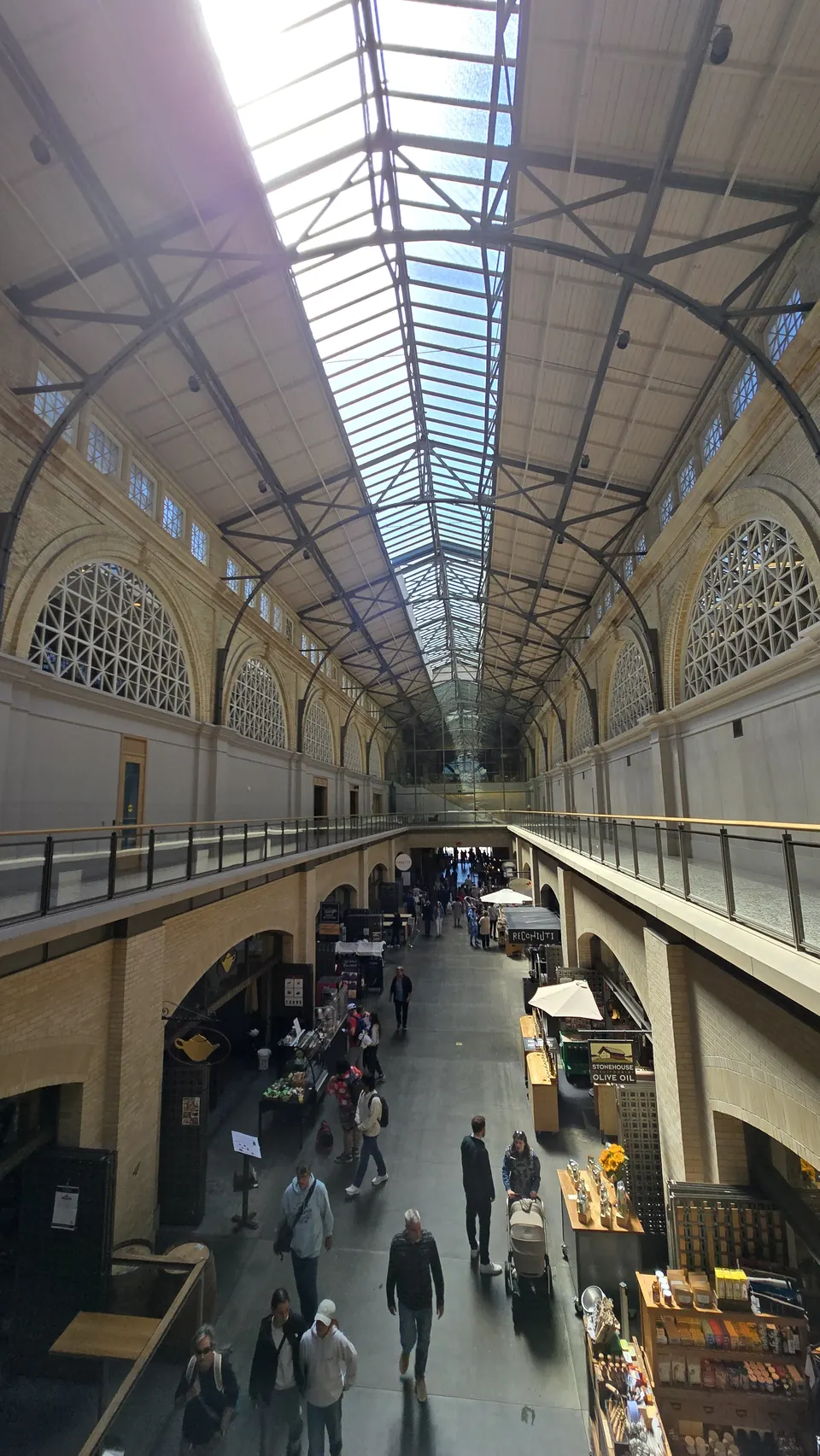 The Ferry Building's glass-roofed hall