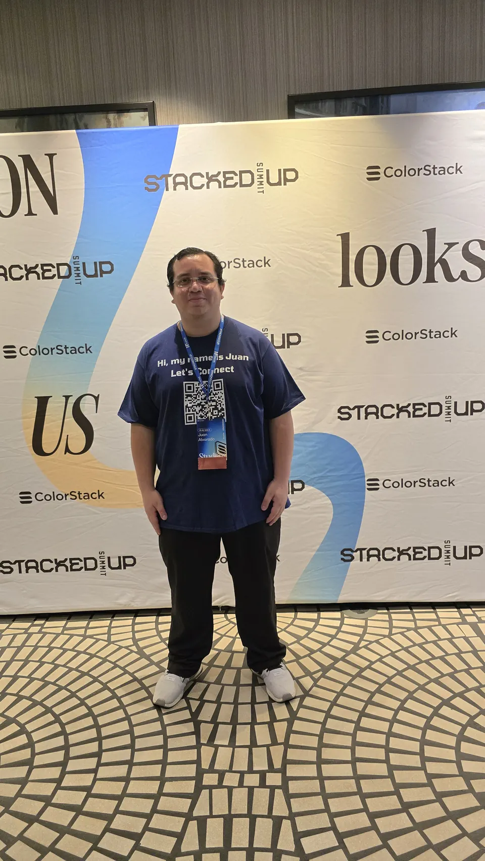 At the ColorStack Summit "Stacked Up" photo wall