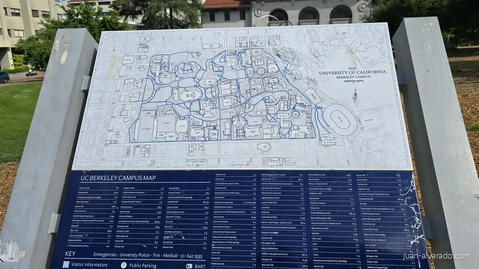 UC Berkeley campus map