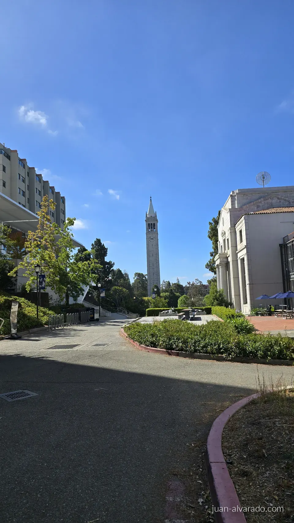 A path leading toward Sather Tower