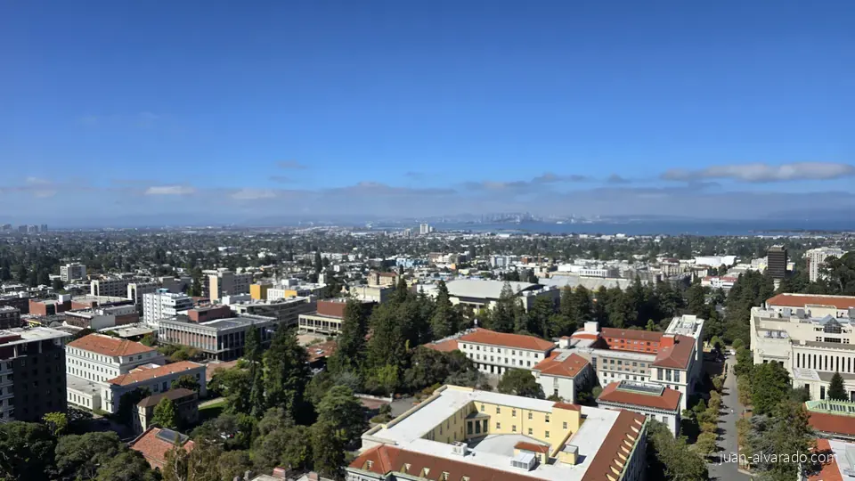 View over the campus from Sather Tower