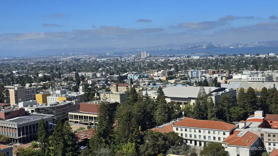 Berkeley stretching toward the hills