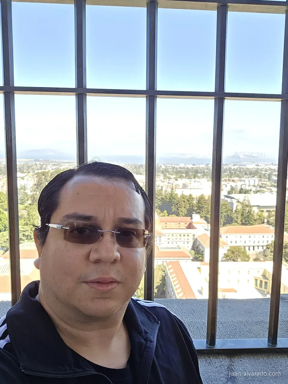 Selfie at the top of Sather Tower