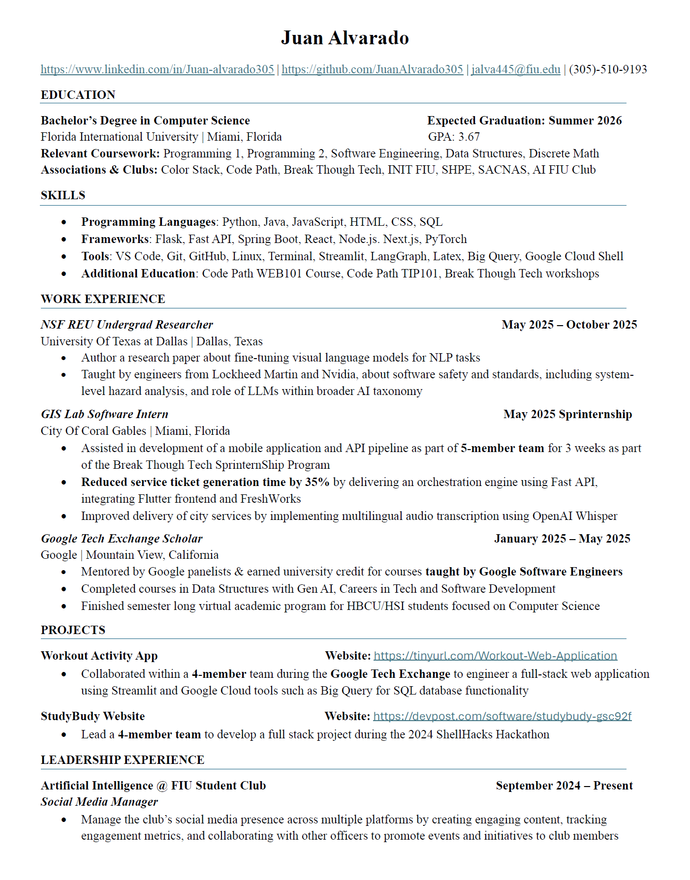 Resume Preview